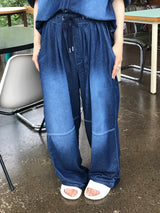 ディープオーシャンデニムセットアップパンツ