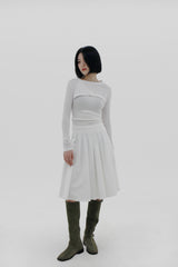 フレンチプリーツミディスカート / French Pleated Midi Skirt (3color)