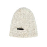 VA Brooch Soft Angora Beanie Cream