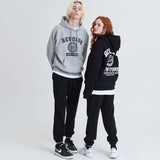 Signature Logo Emblem Hoodie Gray (6540198609014)