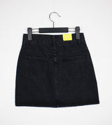 2ボタンデニムスカート / two-button black denim skirt