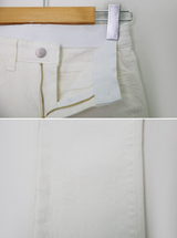 [S-XL] バンディングスパンブーツカットパンツ (2color)
