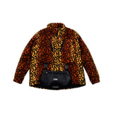 [UNISEX] HAND MUFF Leopard-Print Faux-Fur Jacket (Leopard) (6656098566262)