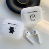 White - Dumchit Dumchit AirPods Case_matt