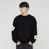 [UNISEX]Multi flower dot smile sweatshirt