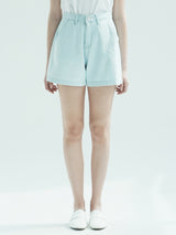 リネンデニムショート / W1011 LINEN DENIM SHORT_LIGHT BLUE
