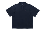 ミニマルロゴニットポロ / MINIMAL LOGO KNIT POLO_NAVY
