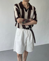 OA クロッフルカラーニットウェア / OA Croffle Collar Knitwear (4 colors)