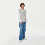 BLOCK LINK KNIT VEST_GRAY (6610821873782)