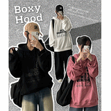 Flo Lettering Boxy Fit Hoodie