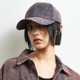 WINE DENIM CROP TRUCKER JACKET