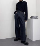 ピュアアンダイ2タックワイドパンツ / LN Pure undyed two-tuck wide pants