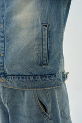 FLOWER DENIM JACKET