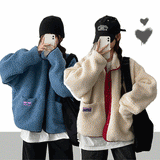 [Double-sided!] Rudt tap color coloring reversible dumpling wool jacket