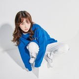 Oversize Back Line Sweat shirt Blue (6600736571510)