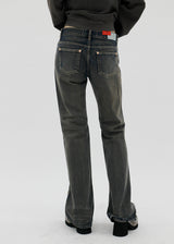 モカブーツカットデニムパンツ / no.3003 Mocha Bootcut Denim Pants