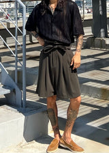 Soft punched-knit collar shirt 3COLOR