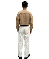 プリントクロップドスウェット/Print Cropped Sweat-BEIGE