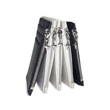 ダブルスティングジッパーウォレット/DOUBLE STING ZIPPER WALLET BK (SILVER)