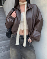 Muffler button knit set