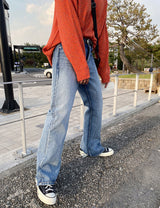 No.8384 ブラッシュブーツカットデニムパンツ