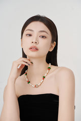 RED TULIP CHOKER 