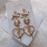 ティンカーベルハートイヤリング / Rainbow Tinkerbell Heart Earring