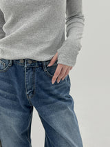 no.1836 トークジーンブルーツーボタンパンツ / no.1836 Talk Jean Blue Two Button Pants