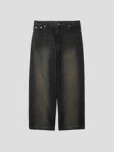 ブラッシュウォッシングデニムパンツ / Brush washing denim pants 2color