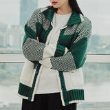 キューブニットカーディガン/RMTC CLUB KNIT CARDIGAN_GREEN