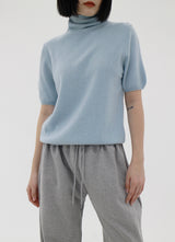 ラクーンタートルスリーブニット / Raccoon Turtle Short Sleeve Knit (3color)