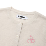 キルシーミドルチェリーニットスリムカーディガン／MIDDLE CHERRY KNIT SLIM CARDIGAN [LIGHT GRAY] (6694822314102)