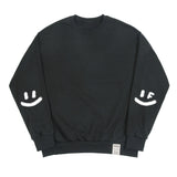 エルボー スプレー ドット スマイル ドローイング スウェットシャツ / Elbow Spray Smile Drawing Sweatshirt