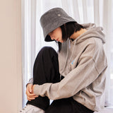 VA Square Drop Overfit Bucket Hat / Charcoal