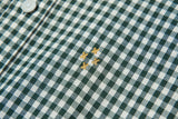 ギンガムチェックシャツS101/Gingham Check shirt S101 Green
