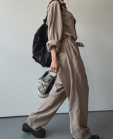 (UNISEX) デザートリネンジャンプスーツ