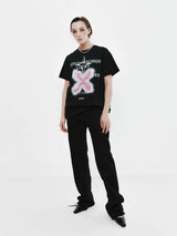 LUCKY PINK T-SHIRTS (BK) (6677218164854)