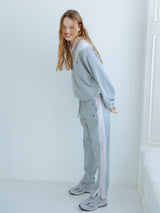 0 3 soft shining track pants - GREY (6683339653238)