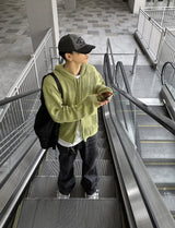 No.0055 C board 2way hood ZIP-UP (4color)