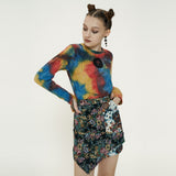 Tie-dye Cupid Knit [Rainbow] (6592682786934)