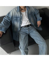 MONTH Brush Denim Shirt Jacket