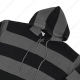 Striped Oversized Warmer Hooded Knitwear (3 colors)