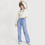 エッジヘムワイドパンツ / EDGE HEM WIDE_INDIGO
