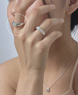 カルセドニーオーバルリング / Chalcedony oval silver Ring
