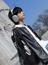 90S Biker Leather Jacket (2color)