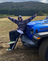 No.0450 P pattern fleece hood JK (3color)