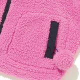 KIRSH X MISAKI KAWAI FLEECE MIX PATCH STADIUM JACKET [PINK]