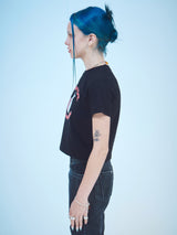 ラビットクロップTシャツ / RABBIT CROP T-SHIRTS(Bk)