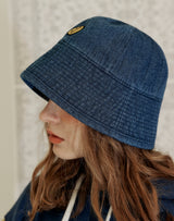 SM:]E DENIM ROUND BUCKETHAT INDIGO (6691415064694)