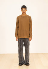 ハーフインシジョンオーバーニット/HALF INCISION OVERSIZED KNIT